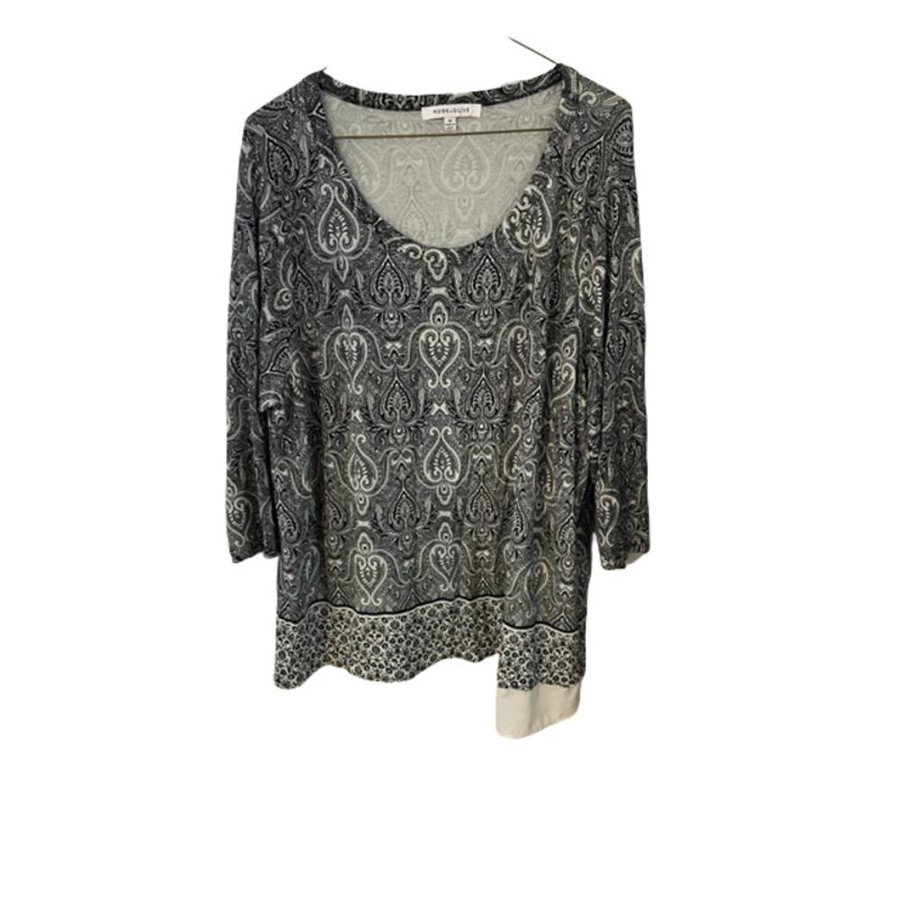 Rose and Olive Top Sz 3X  EUC